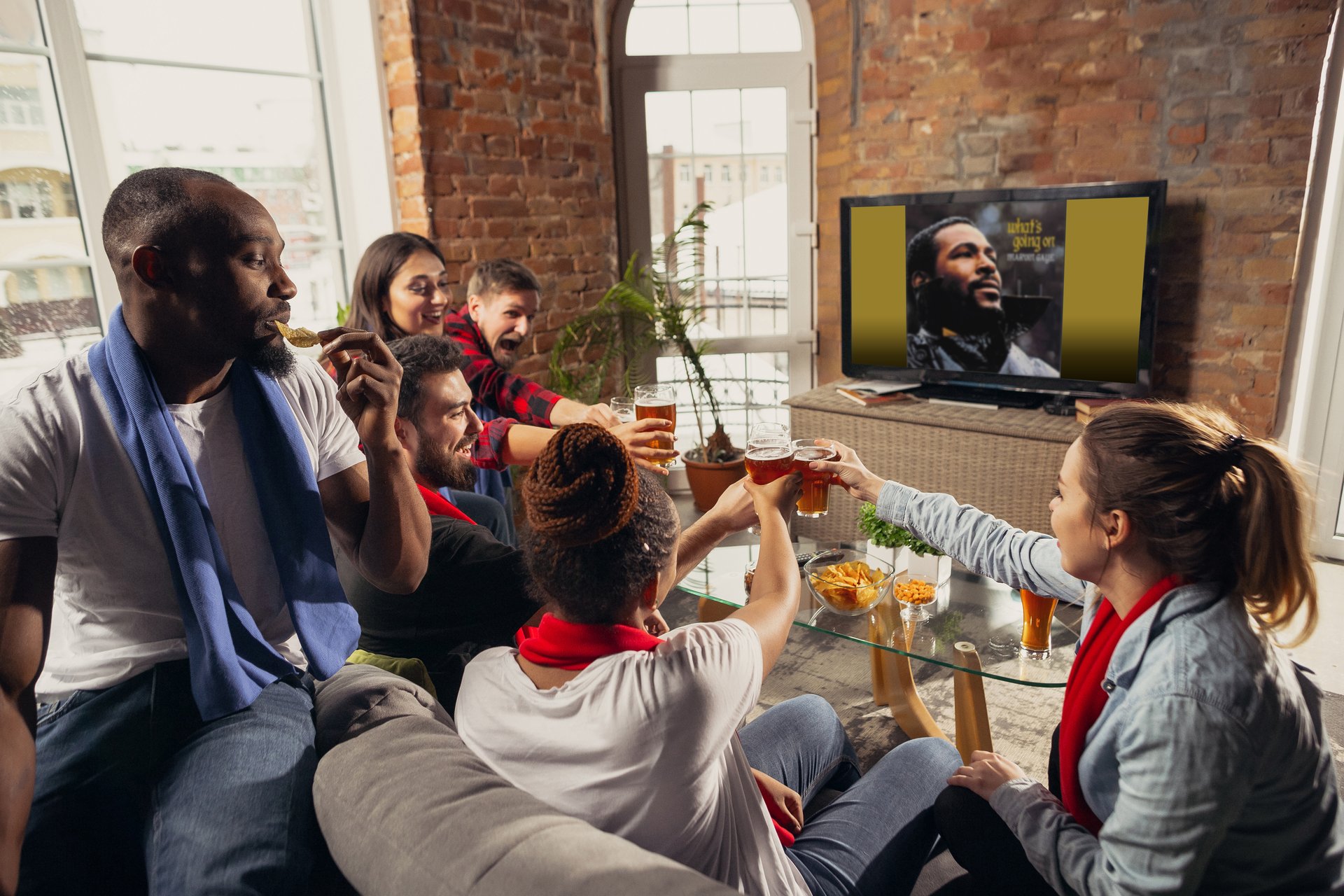 SpinJacket on a TV