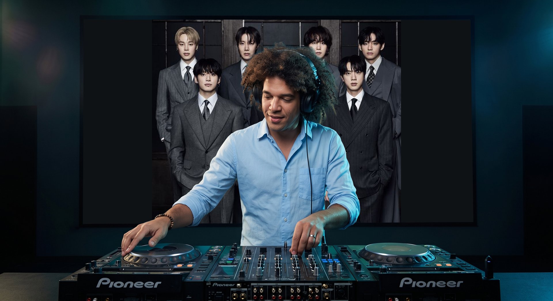 DJ set with SpinJacket