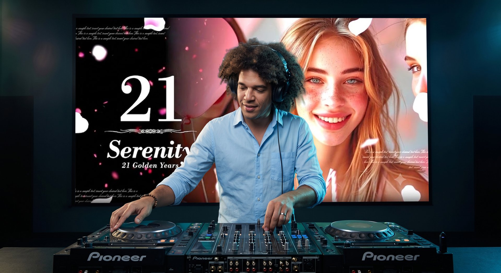 DJ event visuals