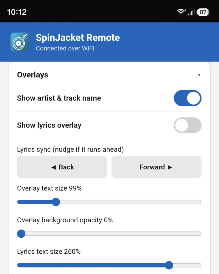 Managing screens from a phone